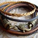 Womens Leather Bracelet, F..
