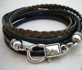 Leather Bracelet, Triple Wrap, Unisex, Mens, Womens, Mens Bracelet, Womens Bracelet, Mens jewelry, Womens Jewelry