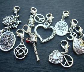 Lobster Clasp Charms, 3 for 11.99 , Pendants, Assorted Three Pieces