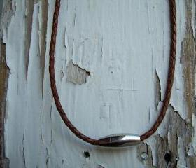 Saddle Braided Mens Leather Necklace with Stainless Steel Magnetic Clasp - MN13 Urban Survival Gear USA